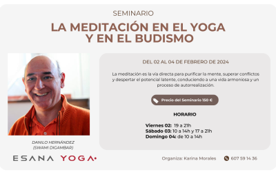 Seminario la meditación en el yoga y en el budismo