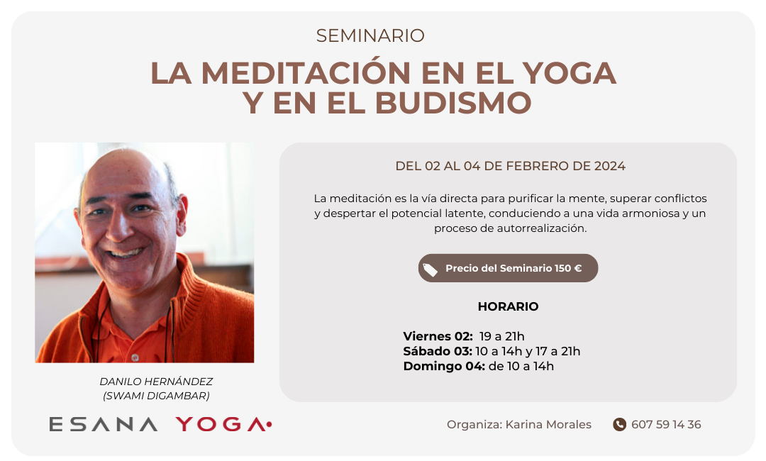 Seminario la meditación en el yoga y en el budismo